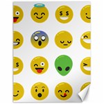 Emoji Happy Face Canvas 12  x 16 