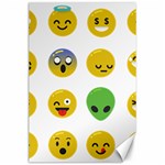 Emoji Happy Face Canvas 24  x 36 