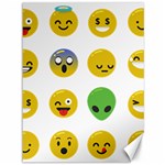 Emoji Happy Face Canvas 36  x 48 