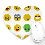 Emoji Happy Face Heart Mousepad