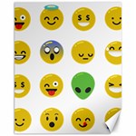 Emoji Happy Face Canvas 11  x 14 