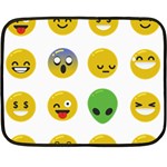 Emoji Happy Face Fleece Blanket (Mini)