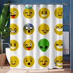 Emoji Happy Face Shower Curtain 60  x 72  (Medium)