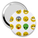 Emoji Happy Face 3  Handbag Mirror