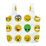 Emoji Happy Face Full Print Recycle Bag (L)