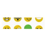 Emoji Happy Face Satin Scarf (Oblong)