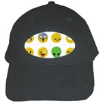 Emoji Happy Face Black Cap