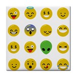 Emoji Happy Face Tile Coaster