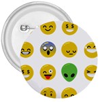 Emoji Happy Face 3  Button