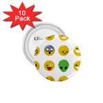 Emoji Happy Face 1.75  Button (10 pack) 