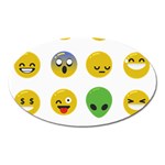 Emoji Happy Face Magnet (Oval)