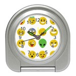 Emoji Happy Face Travel Alarm Clock