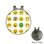 Emoji Happy Face Golf Ball Marker Hat Clip