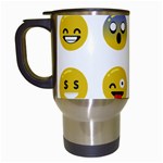 Emoji Happy Face Travel Mug (White)