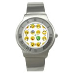 Emoji Happy Face Stainless Steel Watch