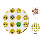 Emoji Happy Face Playing Cards (Round)