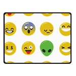 Emoji Happy Face Fleece Blanket (Small)