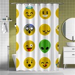 Emoji Happy Face Shower Curtain 48  x 72  (Small)