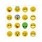 Emoji Happy Face Small Satin Scarf (Square)