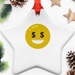 Money Eyes Emoji Ornament (Star)