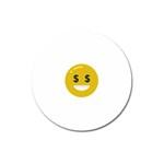 Money Eyes Emoji Magnet 3  (Round)