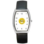 Money Eyes Emoji Barrel Style Metal Watch