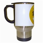 Money Eyes Emoji Travel Mug (White)