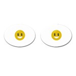 Money Eyes Emoji Cufflinks (Oval)