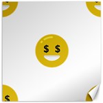 Money Eyes Emoji Canvas 12  x 12 