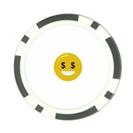 Money Eyes Emoji Poker Chip Card Guard