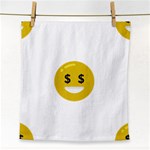 Money Eyes Emoji Face Towel