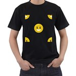 Money Eyes Emoji Men s T-Shirt (Black)