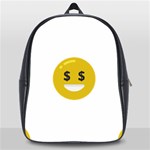 Money Eyes Emoji School Bag (Large)