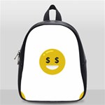 Money Eyes Emoji School Bag (Small)