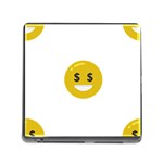 Money Eyes Emoji Memory Card Reader (Square)