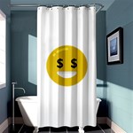 Money Eyes Emoji Shower Curtain 36  x 72  (Stall)