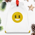 Money Eyes Emoji Ornament (Bell)