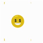 Money Eyes Emoji Small Garden Flag (Two Sides)