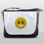 Money Eyes Emoji Messenger Bag