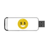 Money Eyes Emoji Portable USB Flash (One Side)