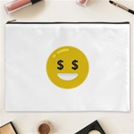 Money Eyes Emoji Cosmetic Bag (XXXL)