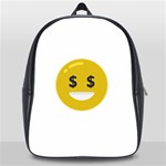 Money Eyes Emoji School Bag (XL)