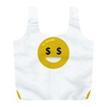 Money Eyes Emoji Full Print Recycle Bag (L)