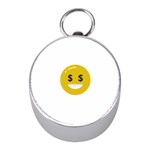 Money Eyes Emoji Silver Compass (Mini)