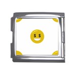 Money Eyes Emoji Mega Link Italian Charm (18mm)