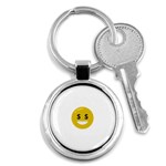 Money Eyes Emoji Key Chain (Round)