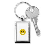 Money Eyes Emoji Key Chain (Rectangle)