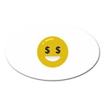 Money Eyes Emoji Magnet (Oval)