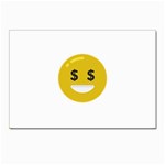 Money Eyes Emoji Postcard 4  x 6 