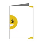 Money Eyes Emoji Mini Greeting Card